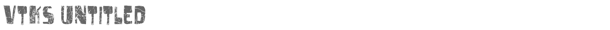 Sample characters Vtks Untitled Font